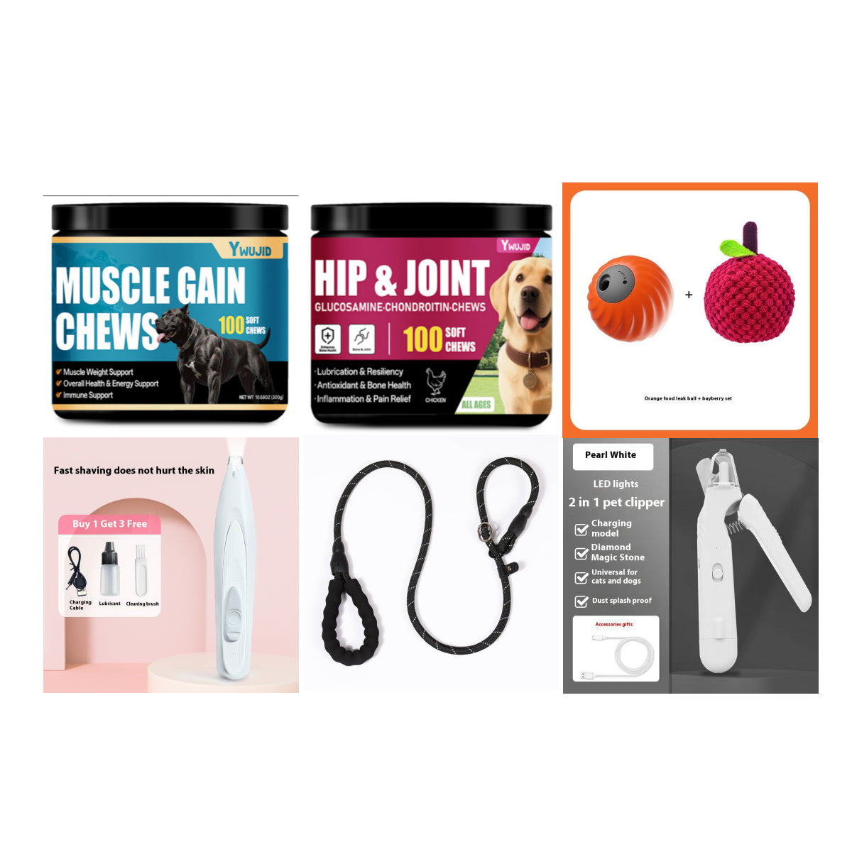 2 in 1 Pet Nail Clippers with Led Light Dog Cat Special Blood Line Scissors Multifunction Animals Paw Nail Trimmer Pet Supplies