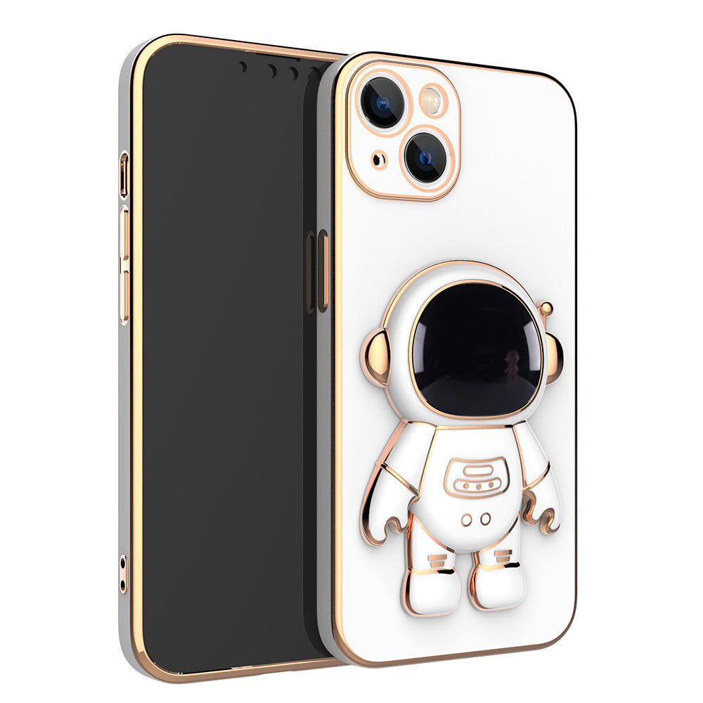 3D Astronaut Telefoonhoesje Anti-Val Galvaniseerbeugel