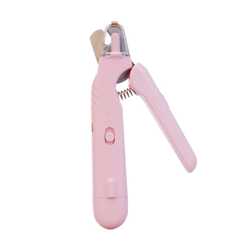 2 in 1 Pet Nail Clippers with Led Light Dog Cat Special Blood Line Scissors Multifunction Animals Paw Nail Trimmer Pet Supplies