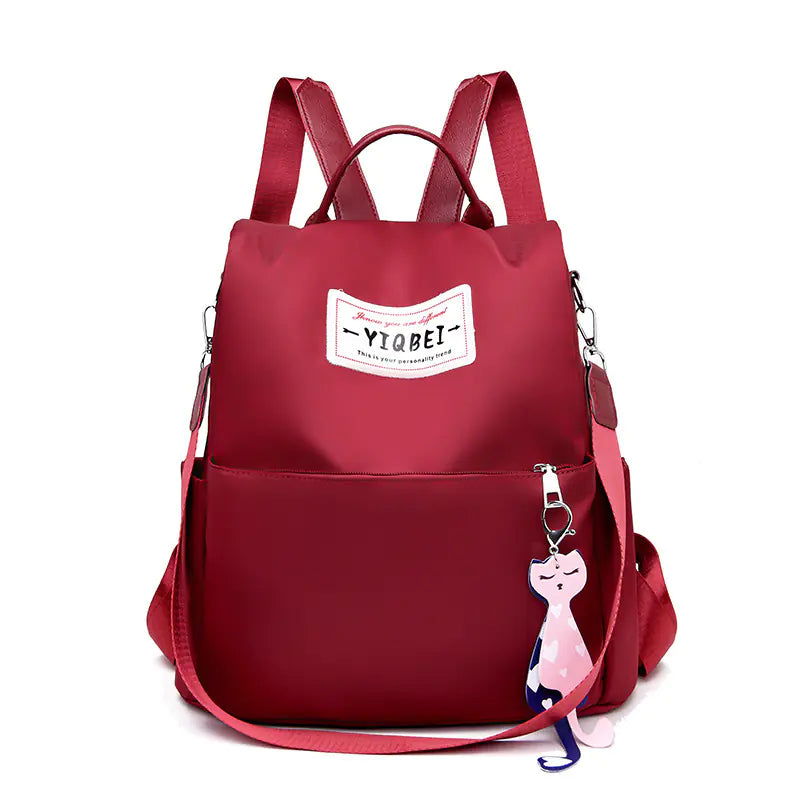 Preppy Style Women's Oxford Anti-Theft Backpack