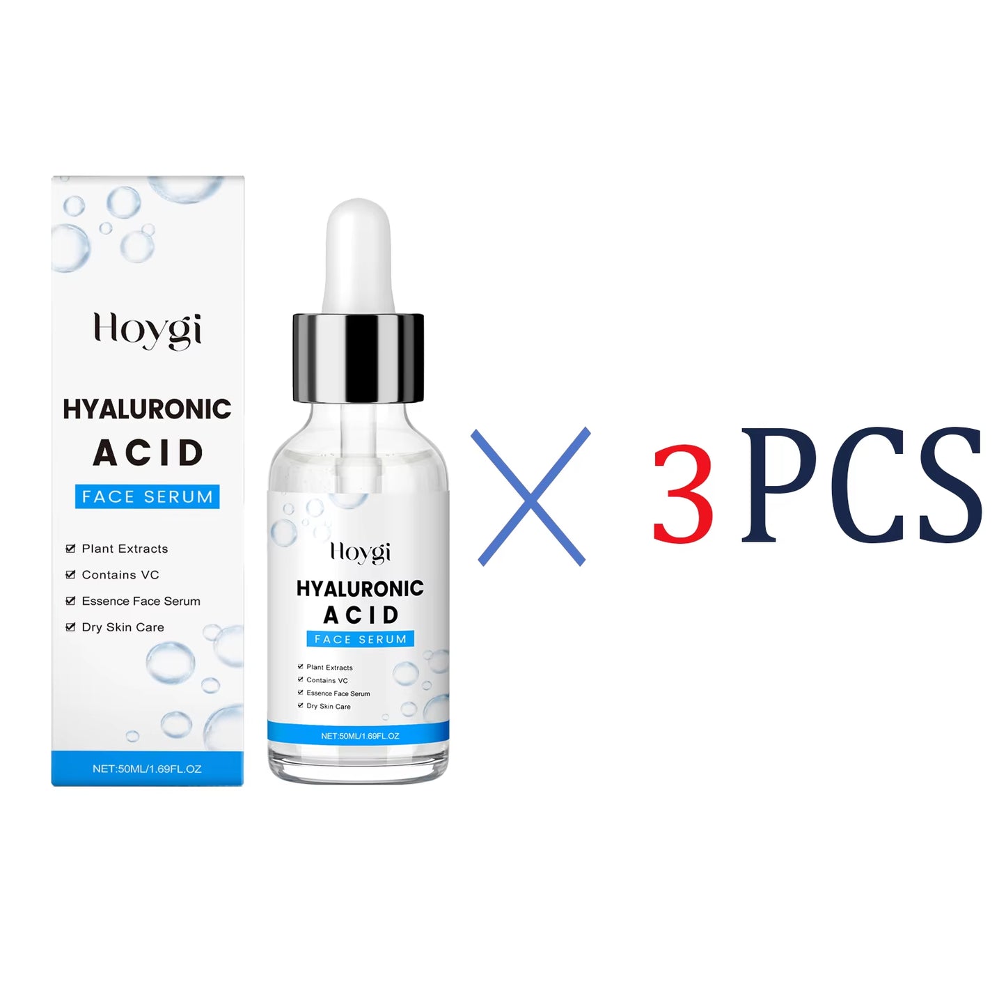 Hyaluronic Acid Serum 50Ml anti Aging Face Serum with Centella Asiatica Deep Hydration for Glowing Skin for Fine Lines Wrinkles