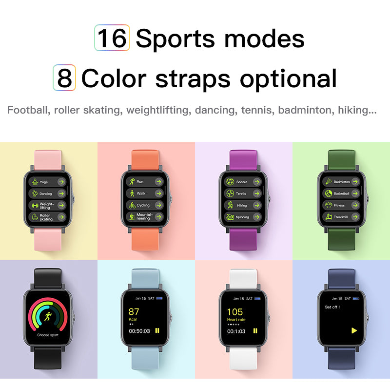 Volledig scherm IP68 waterdichte ultradunne smartwatch