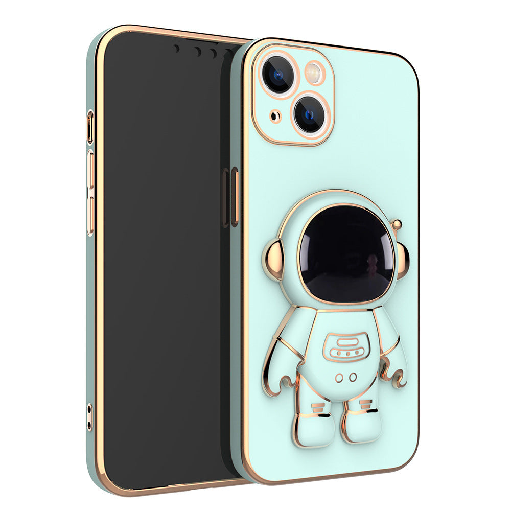 3D Astronaut Telefoonhoesje Anti-Val Galvaniseerbeugel