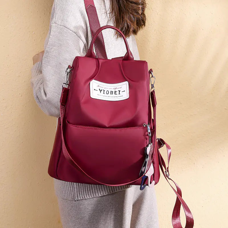 Preppy Style Women's Oxford Anti-Theft Backpack