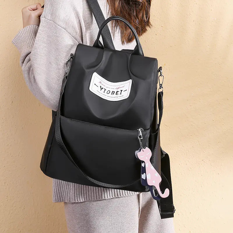 Preppy Style Women's Oxford Anti-Theft Backpack